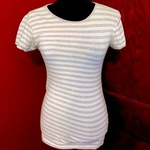Primark Striped Stretch Crew Tee
